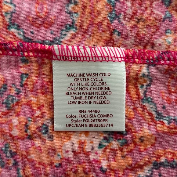 Vintage Faded Glory Fuchsia Combo Flip Flop Mini A Line Dress - Picture 4 of 5